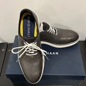 COLE HAAN, Original Grand, Gray Pinstripe Leather, Men’s 11.5 Cole Haan | Shoes | Cole Haan Original Grand Gray Pinstripe  main image 2
